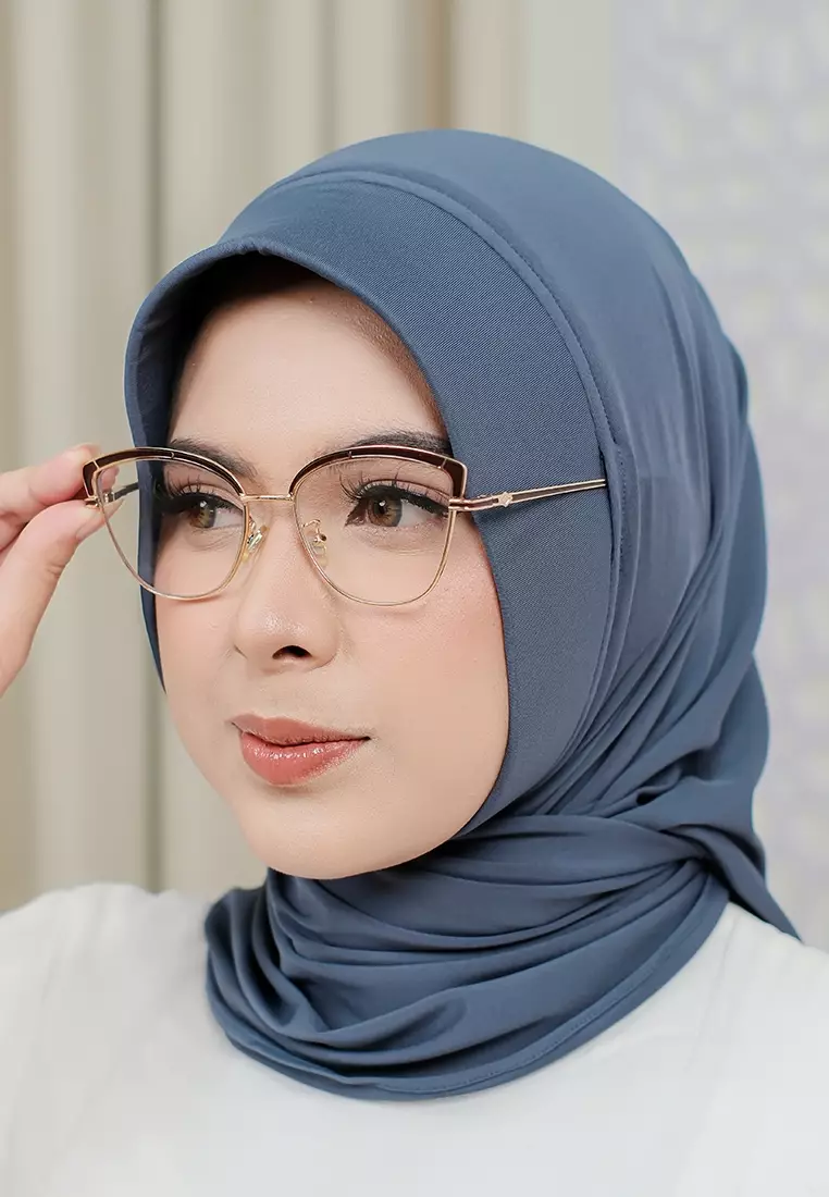 HIJAB INSTAN SOFTPAD AMEENA - JEANS