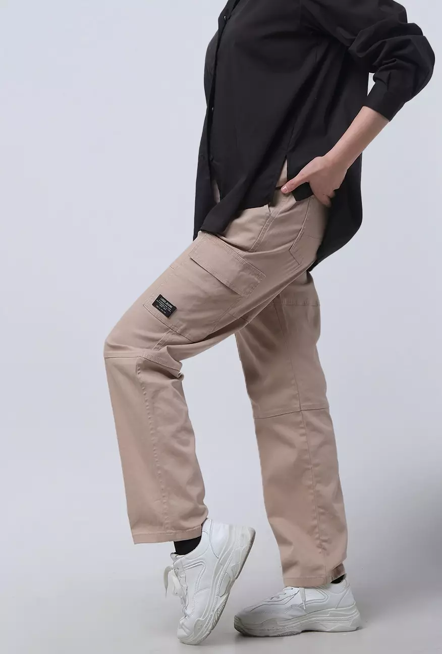 Celana Cargo Wanita Tavisha Khaki