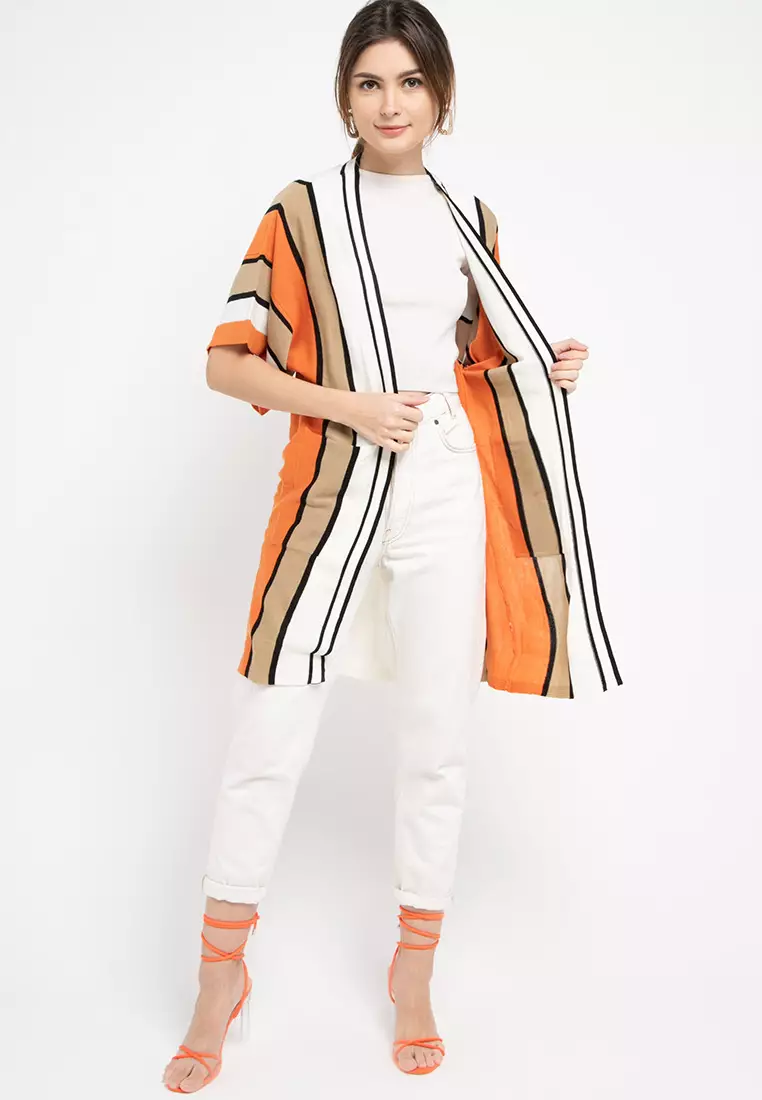 Vertical Stripe Cardigan