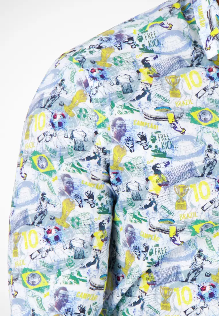 Brazil Soccer Long Sleeve Shirt - Yellow