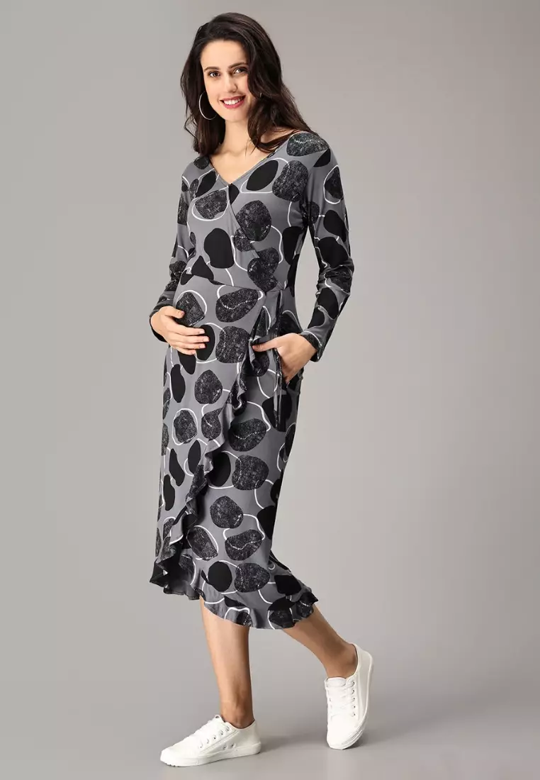 Pret-A-Potion Wrap Maternity And Nursing Dress