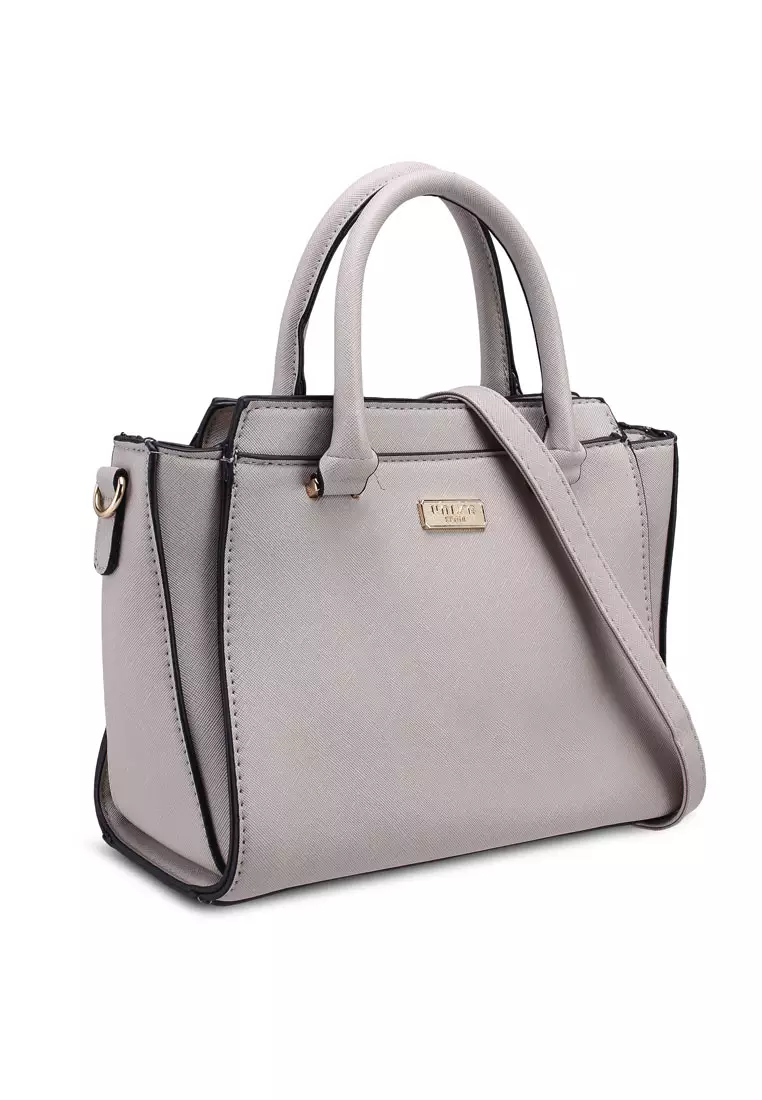 Saffiano Convertible Top Handle Bag