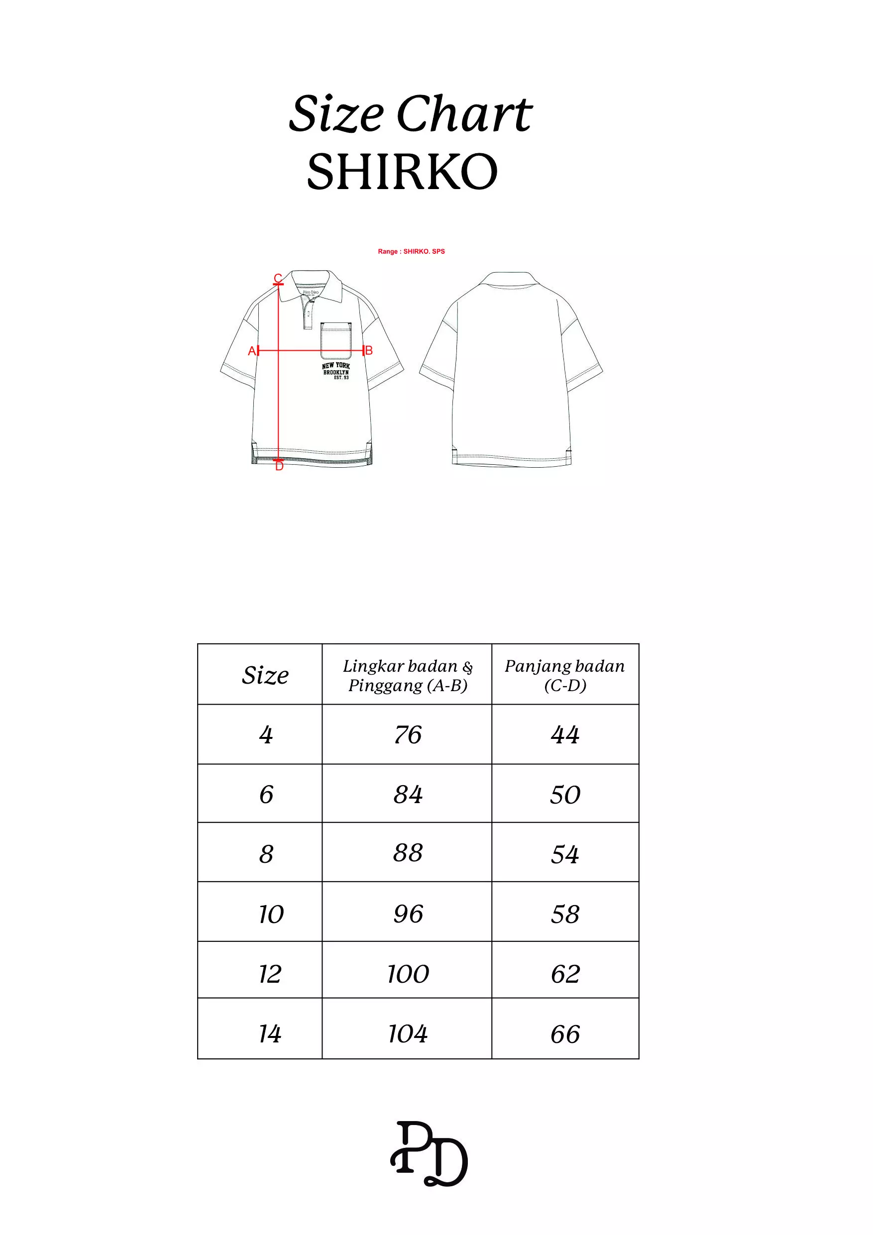 Pito Dito Boy Shirko Polo Shirt Pendek Anak Hitam