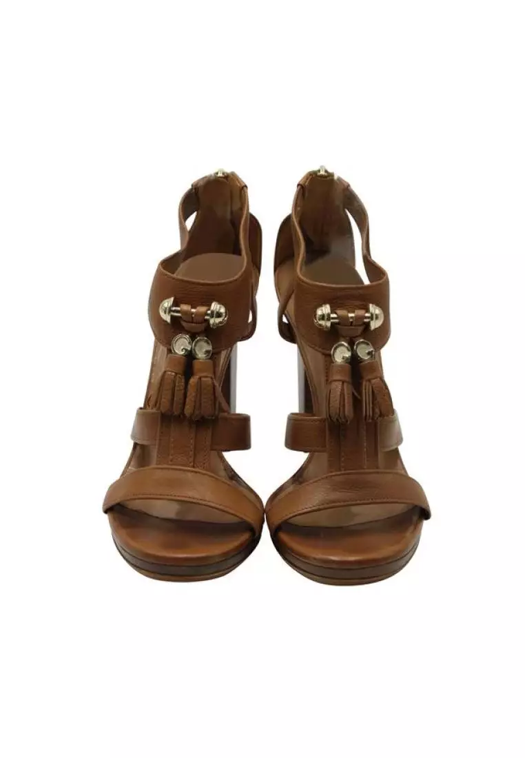 Gucci tan sandals best sale