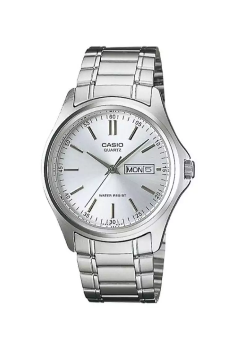 Casio men's clearance silver watches