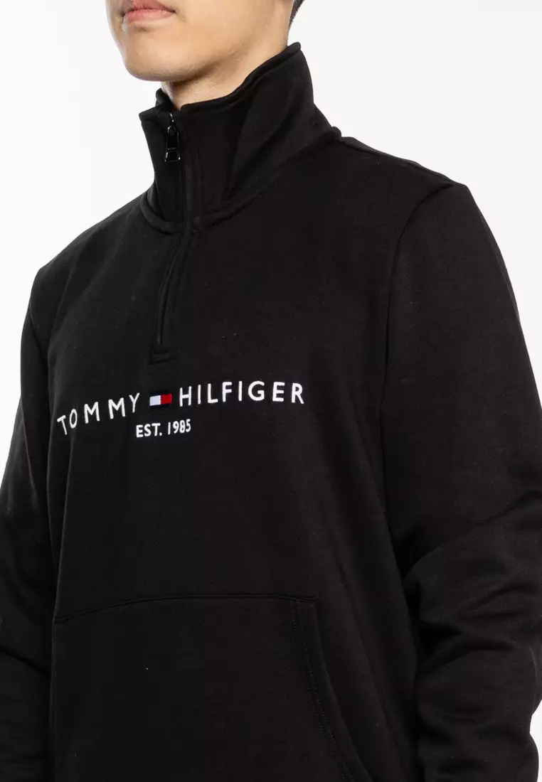 Half zip sweatshirt tommy hilfiger clearance