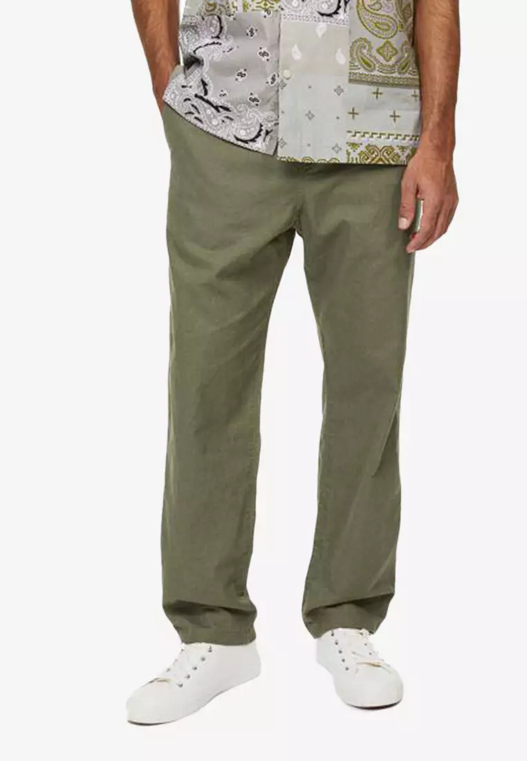 Basic Dapper Fit Ankle Length Pull-On Trousers