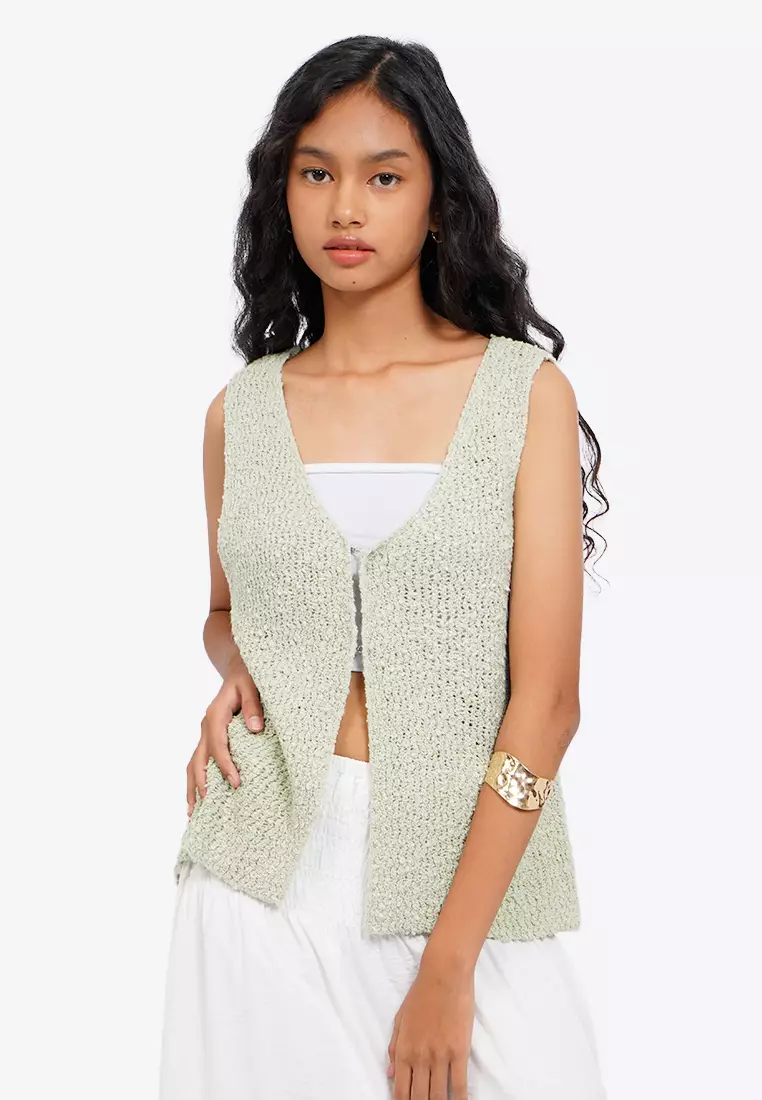 Textured Knit Vest
