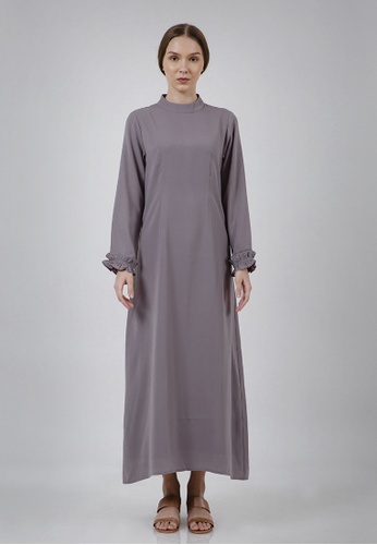Buy The Executive Lebaran Puff Sleeve Gamis Modest Wear Online Zalora Malaysia