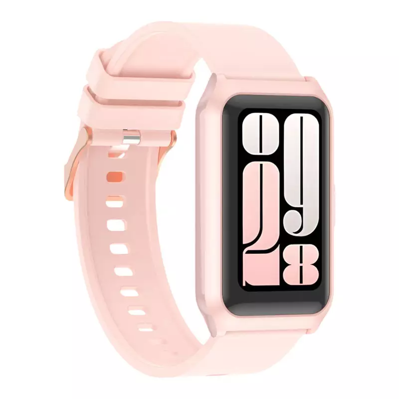 Jam Tangan Unisex Olike Smartband B3 Active Sport 20 Day Battery Life Pink Rubber Strap