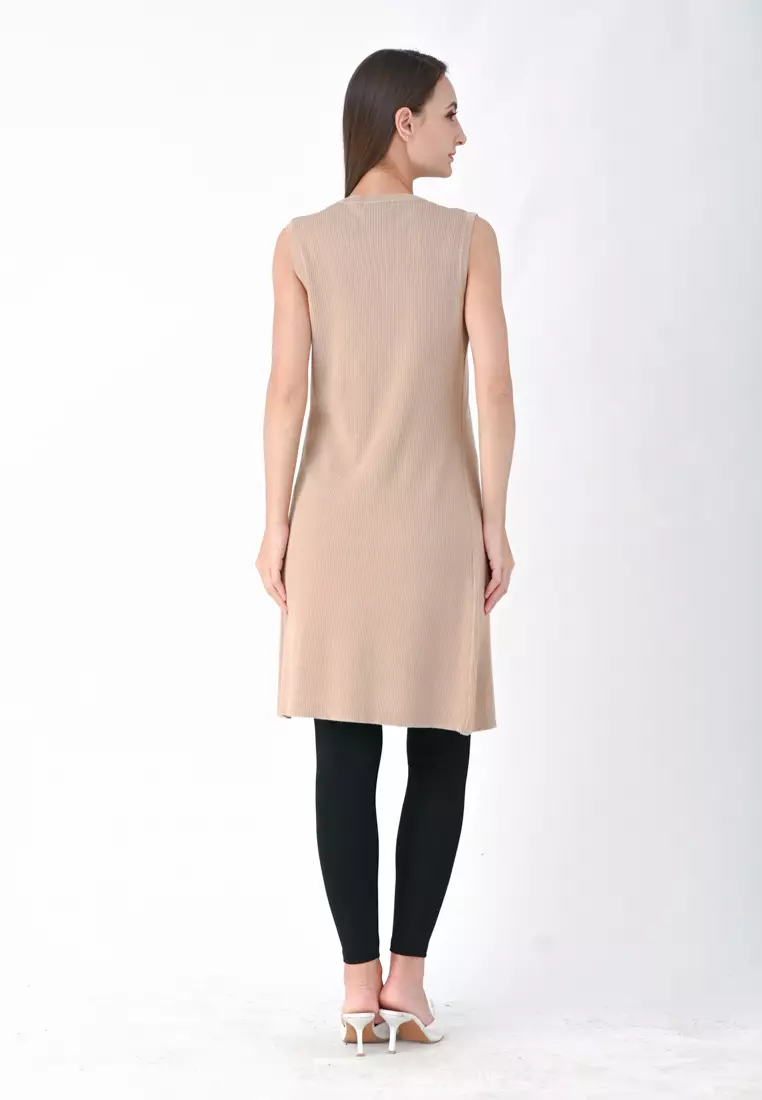 长款针织开衫（可作连衣裙）