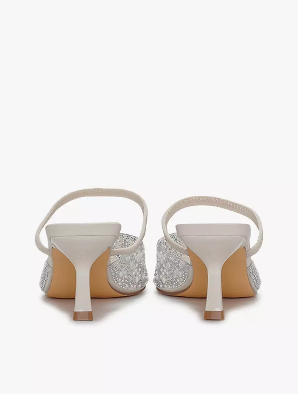 Payless Chrissie Womens Evani Mule Heels - White_04