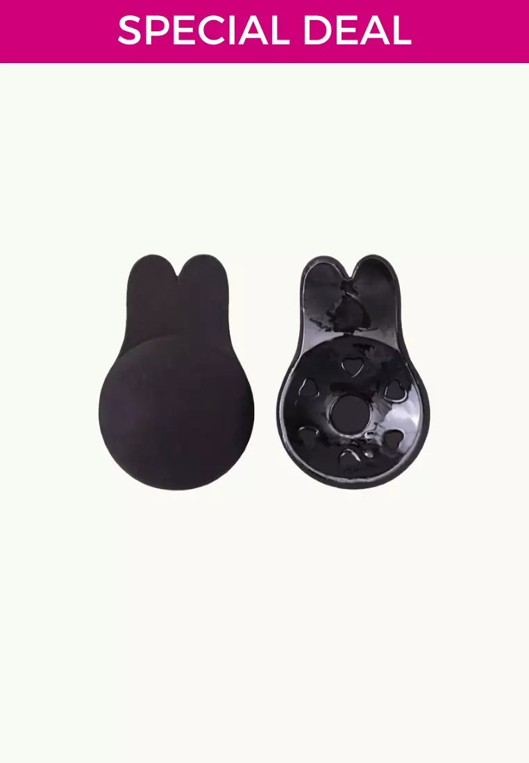 Dahlia Breast Lift Up Nubra in Black Seamless Invisible Reusable Adhesive Stick On Bra 隐形聚拢胸