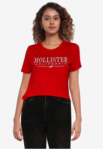 Hollister red Timeless Logo Top 31CB9AA4EEED30GS_1