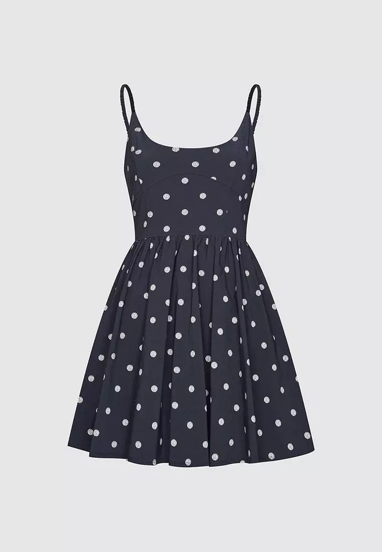 Dotted Cami A-Line Dresses