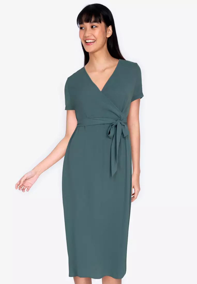 Zalora wrap dress discount