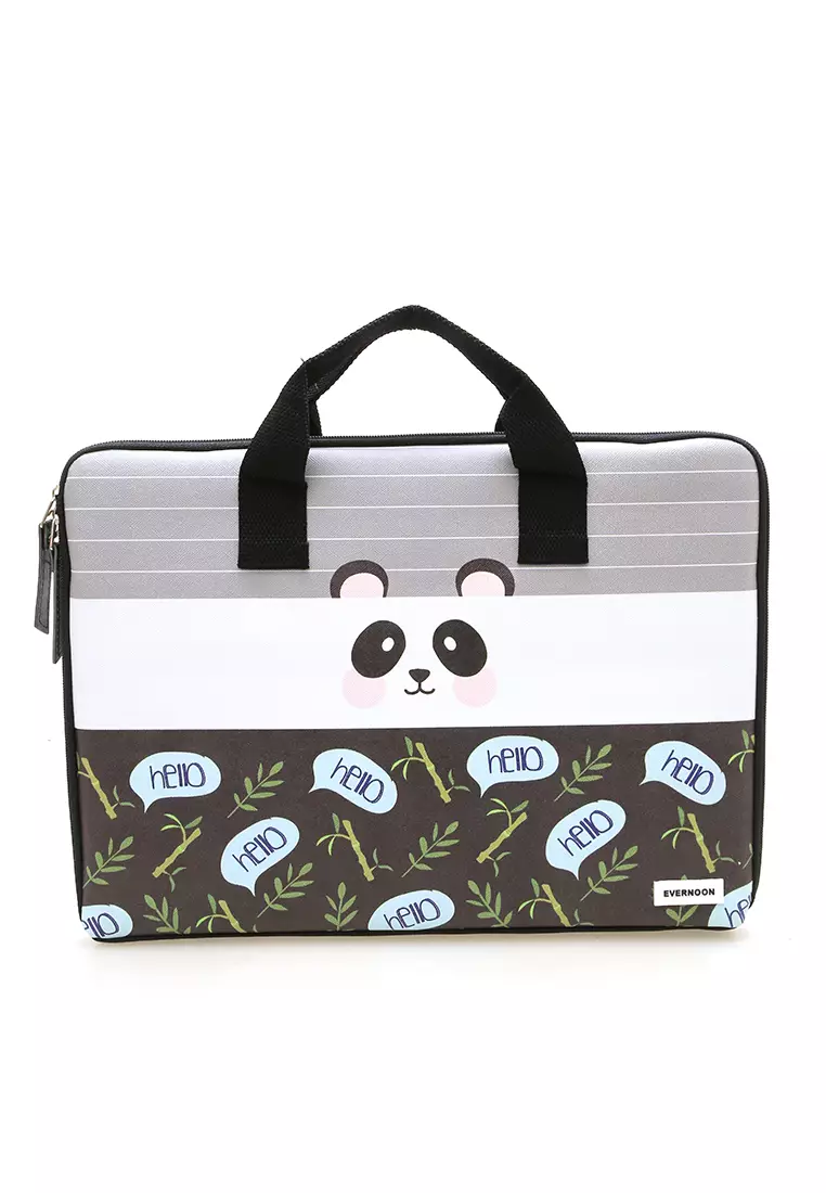 Arsy Hand Laptop Bag Animal Picture Dan Material Berkualitas - Panda