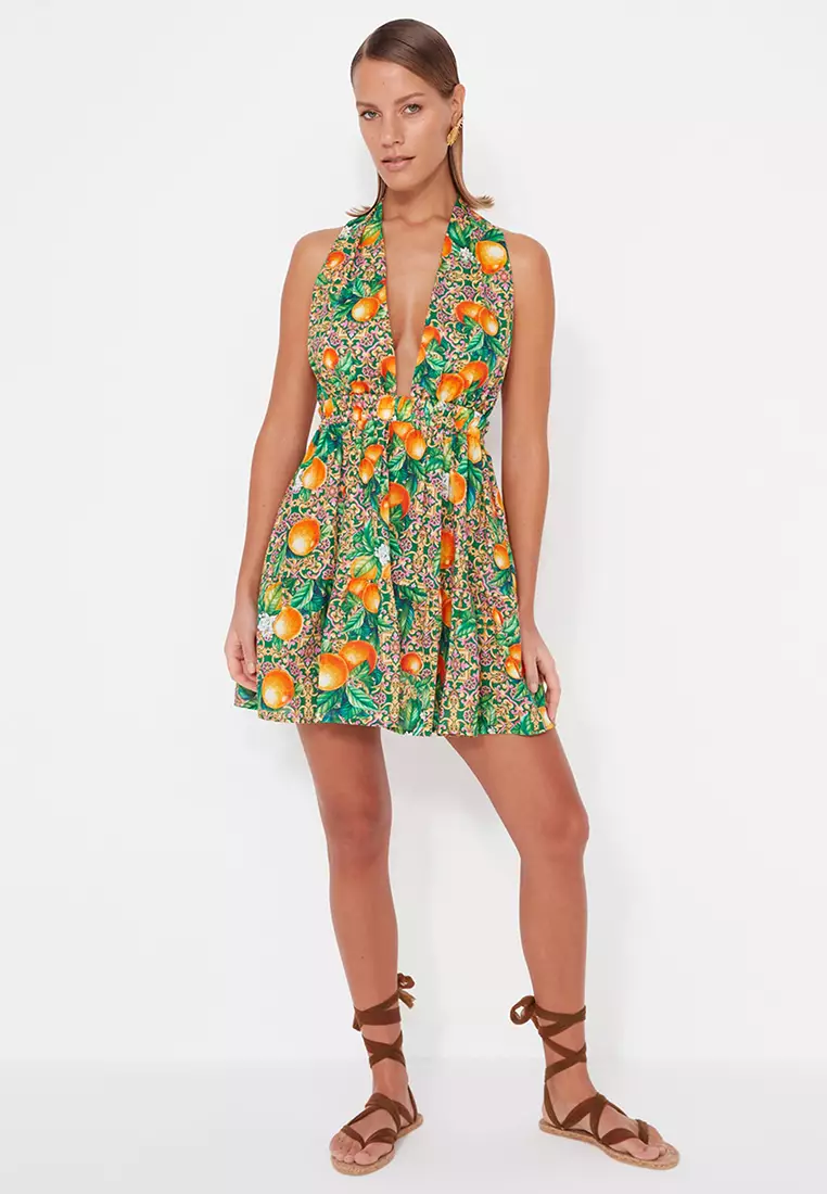 Patterned Cotton Dress