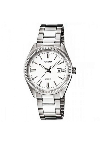 CASIO silver Casio Small Analog Watch (LTP-1302D-7A1) 2E1DBAC5614E41GS_1