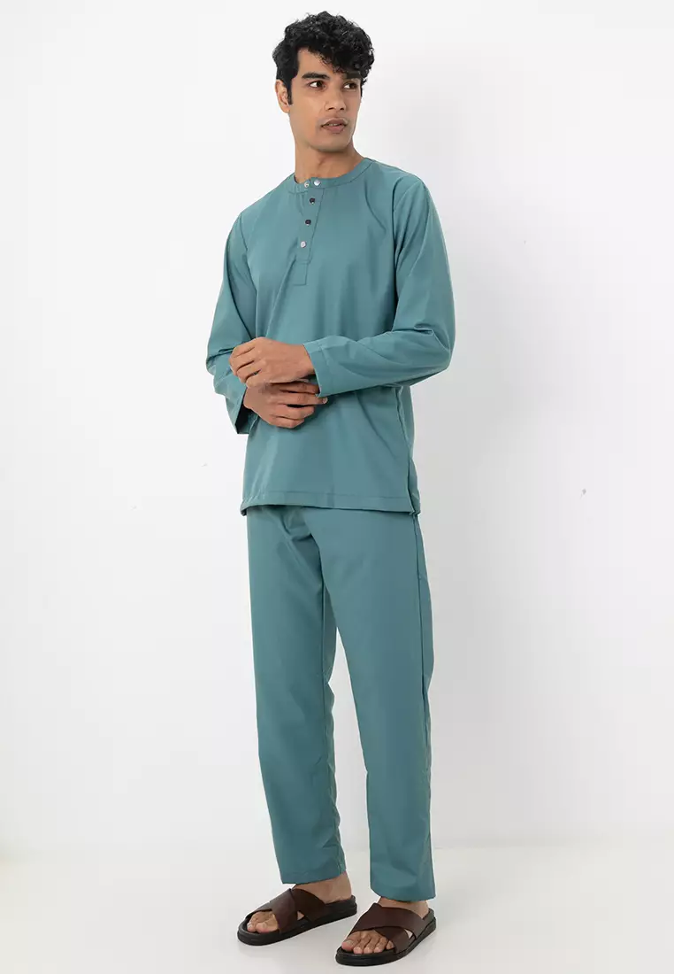 JASPAR 鈕扣領現代Baju Melayu套裝