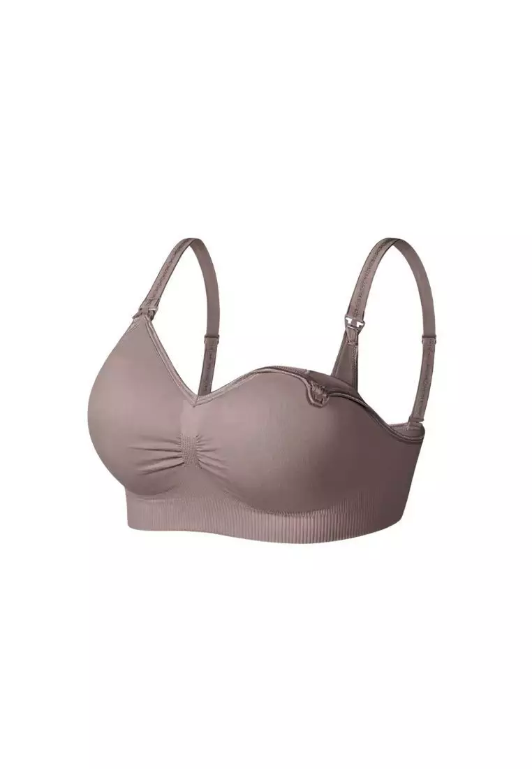 Grace Nursing Maternity Comfy Bra in Brown