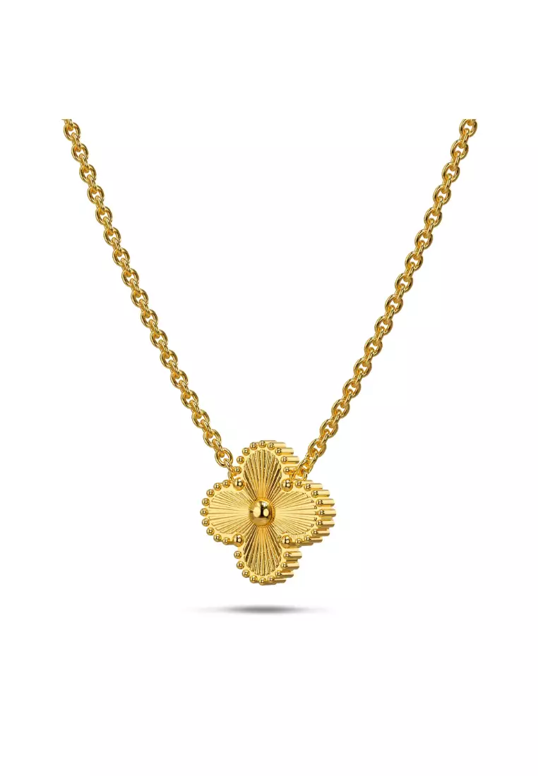 Golden Clover Necklace