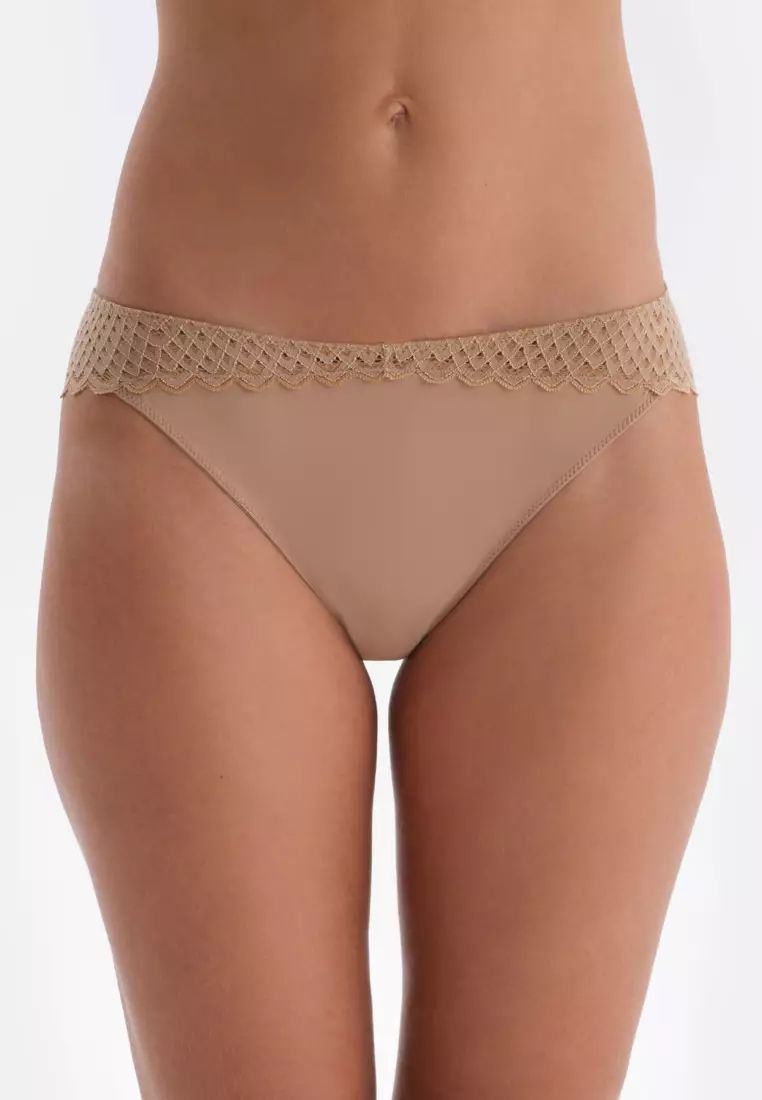 DAGİ Tan Brazilian, Geometric Printed, Underwear for Women 2024