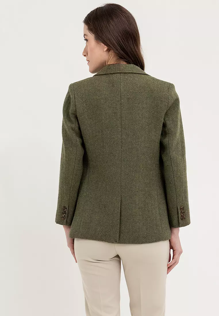Herringbone Blazer Jacket