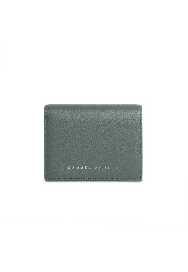 Lola Bi-fold Leather Wallet - Jungle Green