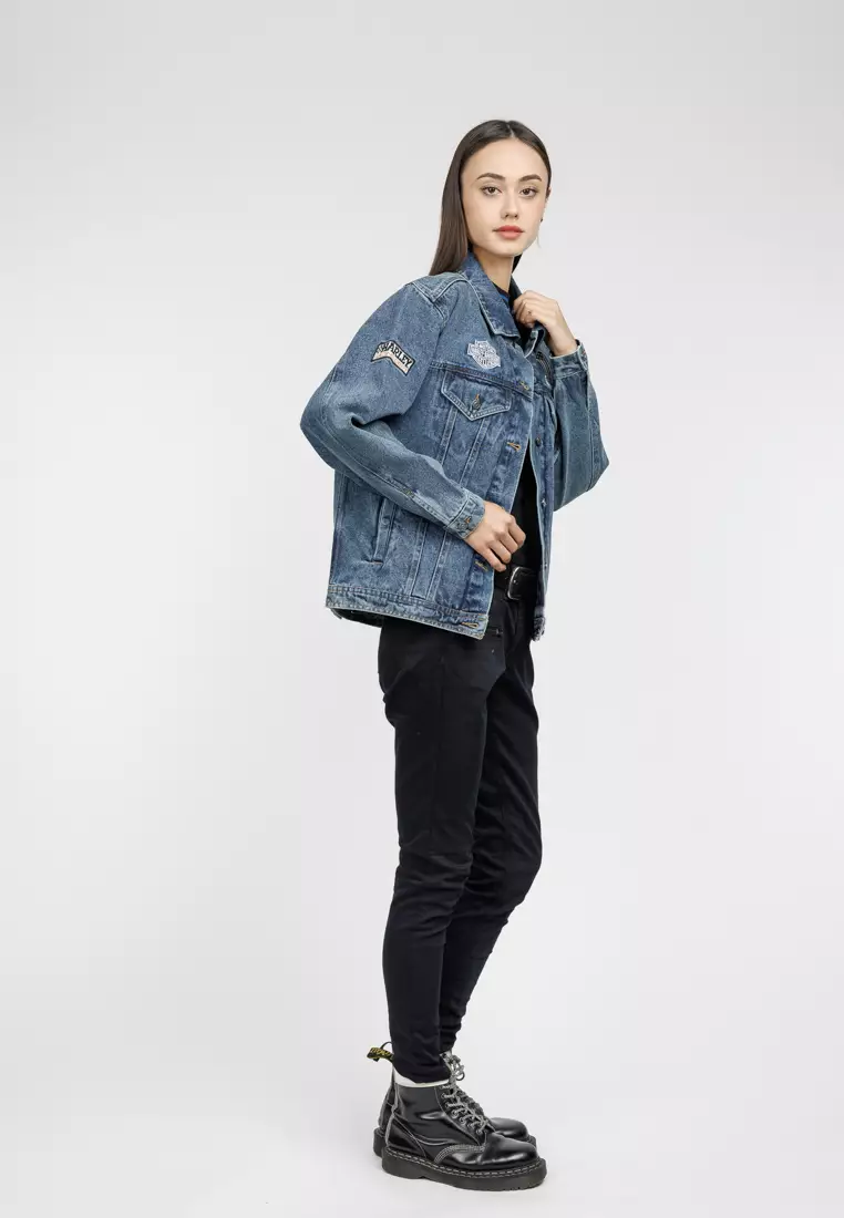 Harley-Davidson Powerslide Oversized Denim Jacket