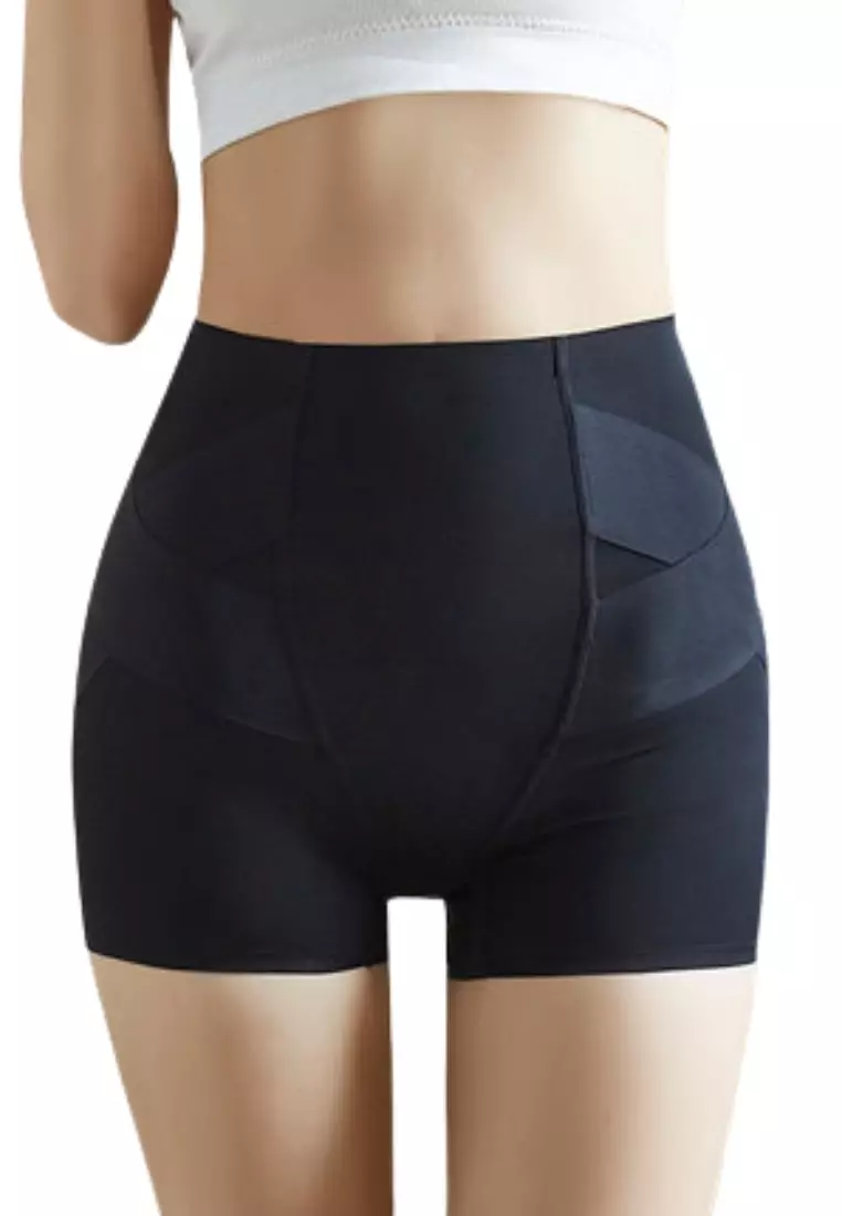 Premium Power Tummy Tuck Butt Lifting Safety Shorts Panties in Black