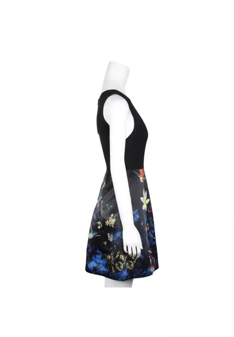 Buy Alice Olivia Pre Loved ALICE OLIVIA Black Navy Blue Print