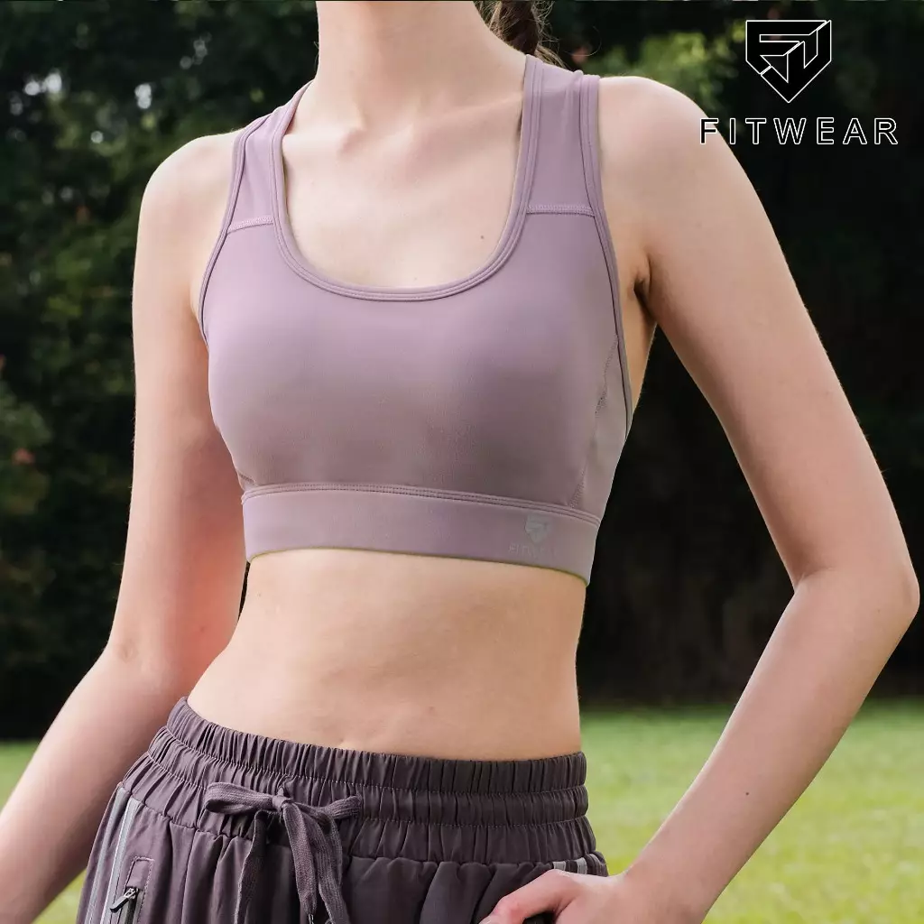 Fitwear SportBra Olahraga Wanita REYNA RACEBACK CUT-OUT - MUTED LILAC