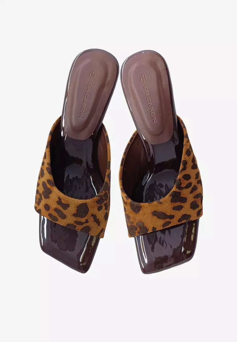 Dr Cardin Women Dewy 2-inch Heels | Leopard | Suede L-RIC-9382