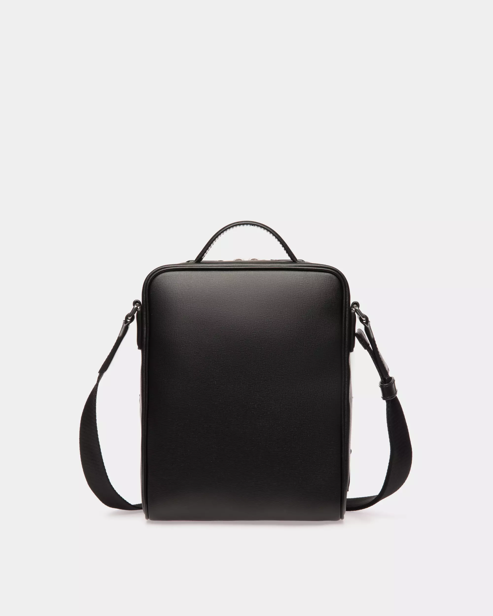 Mythos Crossbody Bag In Recycled Leather - Black