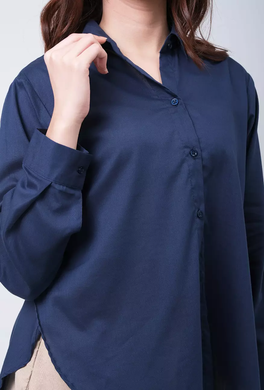 Kemeja Wanita Twyla Navy