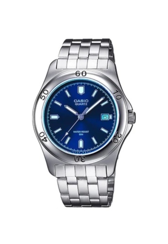 CASIO blue Casio Men's Analog MTP-1213A-2AVDF Stainless Steel Band Casual Watch 3768AACDAA128BGS_1
