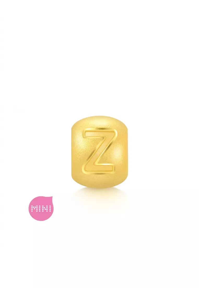 Charme 999 24K Gold Letter Z Alphabet Charm 92919C (Bracelet not included)