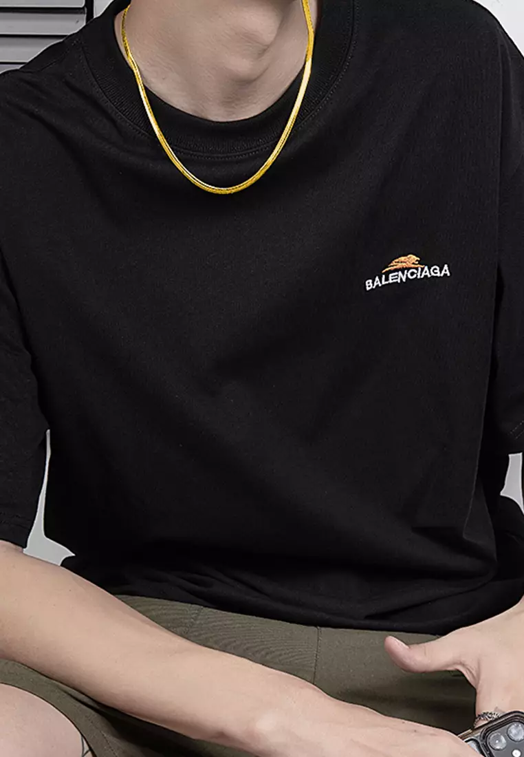 Kalung Pria Wanita Titanium Snake Bone Style Anti Pudar Fashion Cool gold color