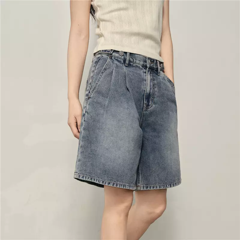 Giordano Women's (Online Exclusive) Korea Denim Shorts 0540652362