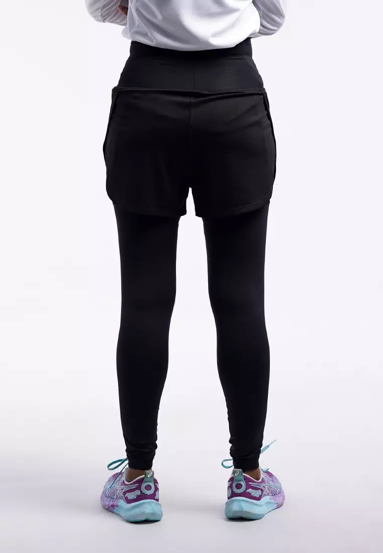 Tiento Celana Lari 2in1 Legging Running Sport Women Leging Olahraga Wanita