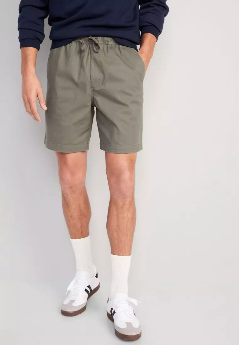 Khaki discount jogger shorts