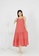 MMRS. Garb pink Carmen Ruffles Tiered Midi Dress - Coral 19731AA522F90CGS_3