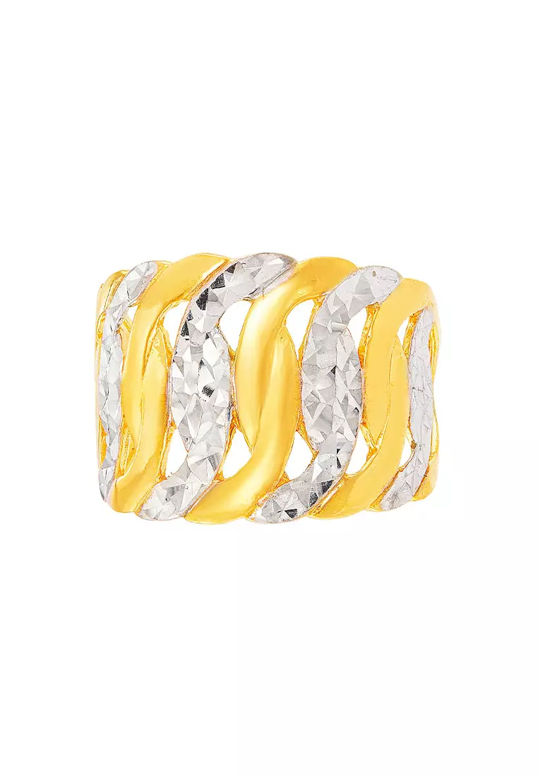 HABIB 916/22K Yellow and White Gold Ring AR80530724(15)