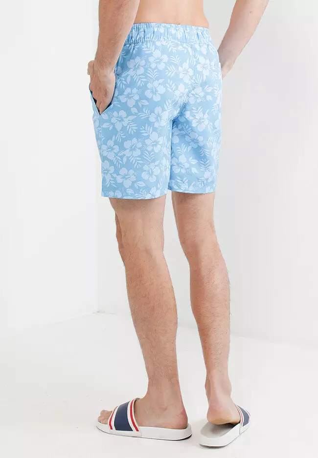 Mens floral swim on sale shorts