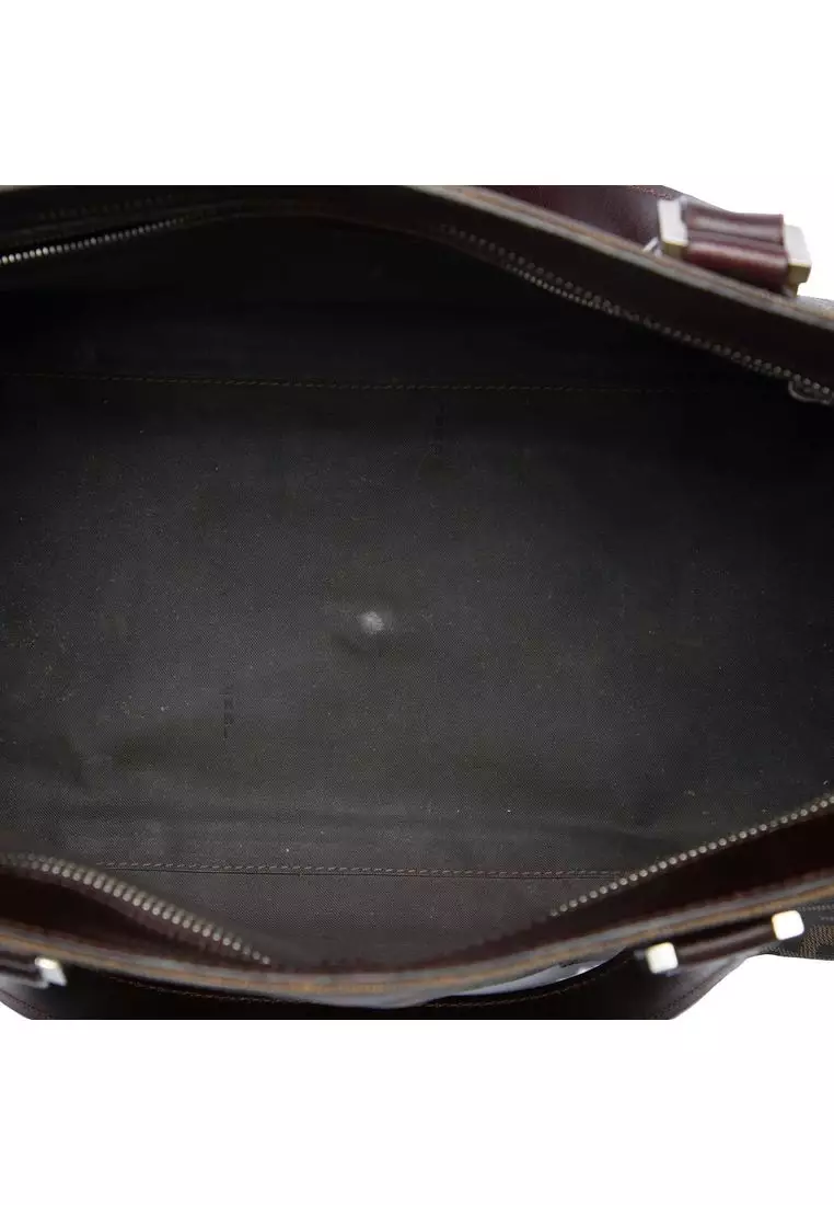 Pre-Loved Fendi Zucca Canvas Handbag