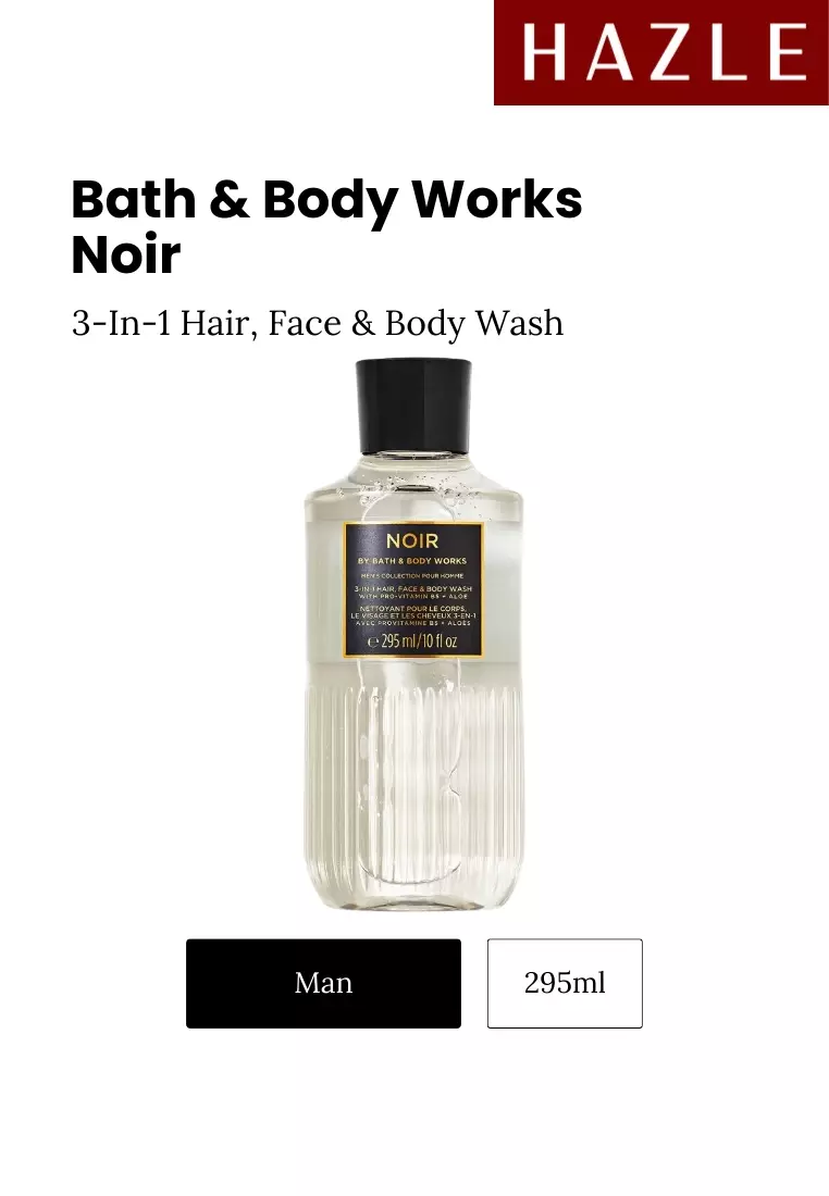 Bath & Body Works Noir 3-In-1 Hair, Face & Body Wash Man 295 ml