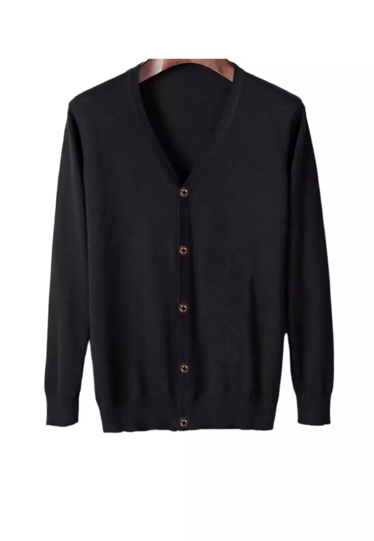 Warm black clearance cardigan sweater