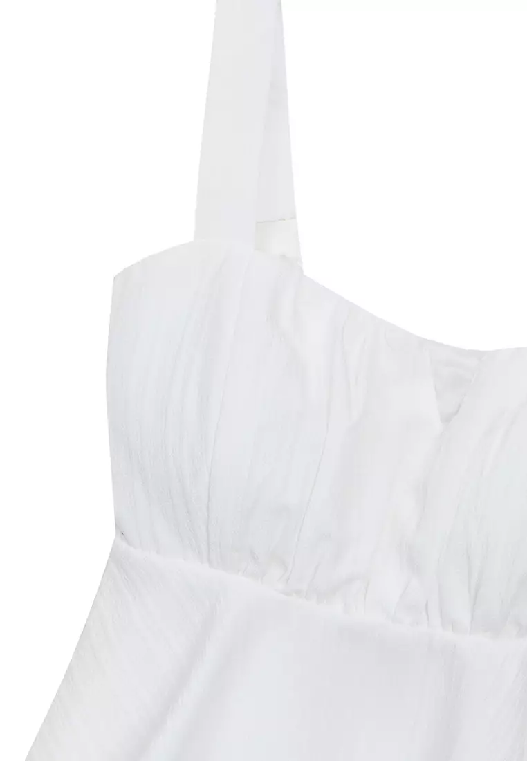 Ruffle Sleeve Top with Padding