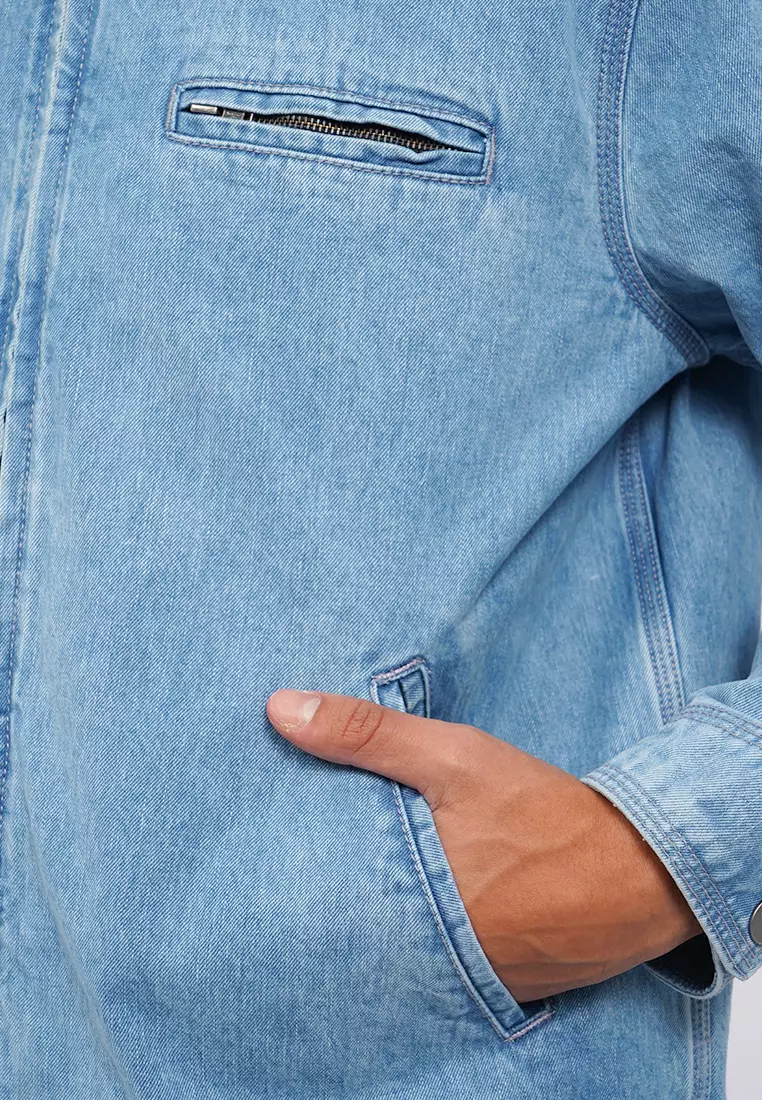 Tirajeans Detroit Denim Jacket 7-MOJRSEA225K108 Dark Blue